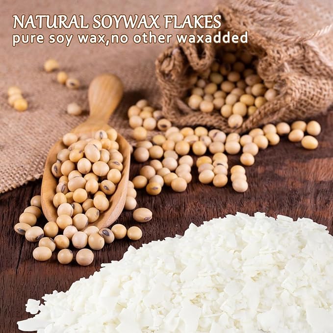 Pure Soy Wax for Making Candle - Pure Nature DIY Soy Wax Flakes -20 Pound Bag…