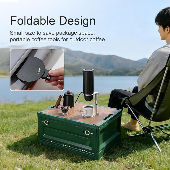 Pour Over Coffee Maker Stand,Adjustable & Foldable Portable Electric Espresso Machine Stand,Holder for Coffee Grinder,Universal Dripper,V60 Dripper,Travel Coffee Maker,Coffee Press Sliver