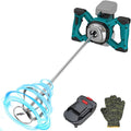 IMAYCC Cordless Cement Mixer, Portable Concrete Mixer,21V 6 Speed Mixing Drill, 1000W Drill Mixer for mud,Motar,Paint, Grout, Plaster,Thinset etc.