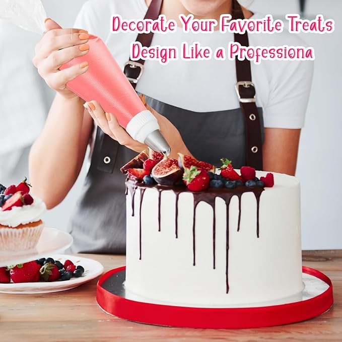 24 Inch Extra Large Piping Bags Disposable, 120Pcs Thickened Icing Piping Bags, Food Grade Cake Decorating Bag for Dessert, Pastry, Cookies, Cupcake Decorating