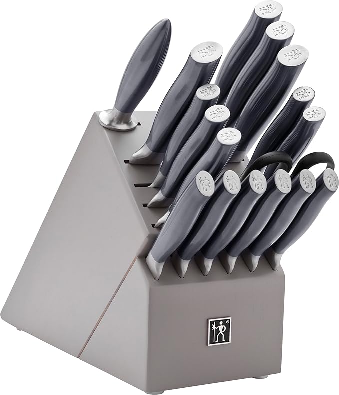 HENCKELS Graphite Razor-Sharp 18-pc Knife Block Set, German Engineered Informed by 100+ Years of Mastery