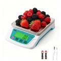 Digital Kitchen Scale 22lb/10kg,Food Scales for Kitchen 6 Units Accurate 0.007zo/0.2g with Stainless Steel Platform LCD Display Tare Pcs Small Weighing Scale for Cooking with Batteries