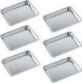 Pack of 6 | 10 in. x 13 in. Quarter Size Aluminum Bun. / Sheet Pan | Ideal for baking, roasting, cooling, prepping, or storing - a must-have in restaurants, bakeries, and busy kitchens.
