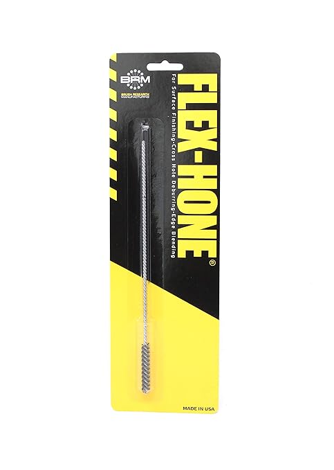 Brush Research BC5M18 FLEX-HONE®, 0.197" (5mm) Diameter, 180 Grit, Silicon Carbide, For Mild Steel, Stainless Steel, Cast Iron and Softer Ferrous Materials