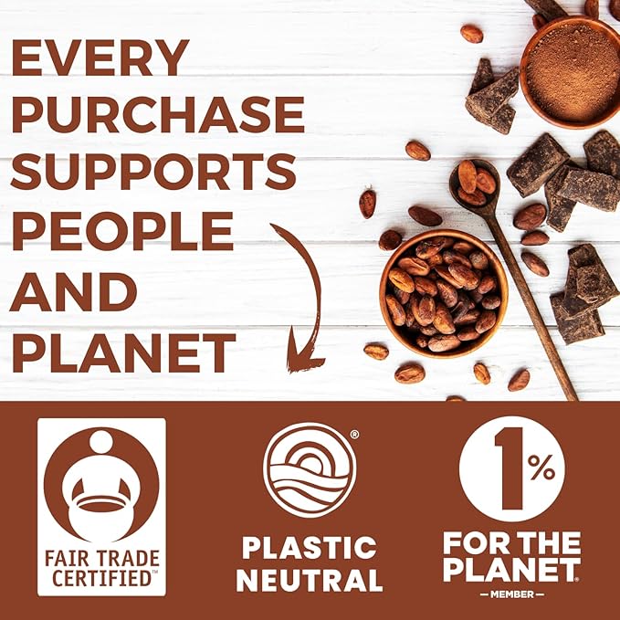 Dutch Processed Cocoa Powder (5 lb) Unsweetened, Extra Rich Cocoa Flavor, 22-24% Fat, Premium Culinary Grade, Non-GMO Sourced, Fair Trade Certified, Perfect Cocoa for Baking and Cooking