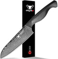 Santoku Knife 5" inches-Japan 8C Super Steel 67 Layer Damascus Steel-Sharp Kitchen Knife-Full Tang ABS Anti-Skid Handle utility knife Cooking Knife with Luxury Gift Box