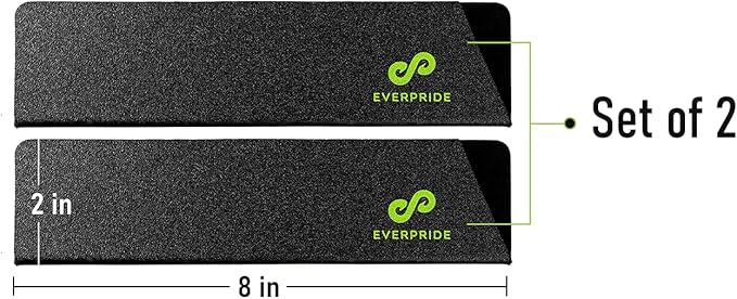 EVERPRIDE 8 Inch Chef Knife Sheath Set (2-Piece Set) Universal Blade Edge Cover Guards for Chef and Kitchen Knives – Durable, BPA-Free, Felt Lined, Sturdy ABS Plastic – Knives Not Included