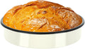Enamel Round Baking Pan Roasting Dish 10 Inch Non-Stick Cookware for Cake Bread Pie Pizza Roast, Non-Toxic Carbon Steel Oven Dishwasher Safe Thanksgiving Party Gift Bakeware
