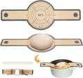 XCZ Silicone Bread Sling for Transferable Dough - 2PCs Reusable Silicone Baking Mat for Sourdough Bread Baking – Heat-Resistant Dutch Oven Liner with Storage Band
