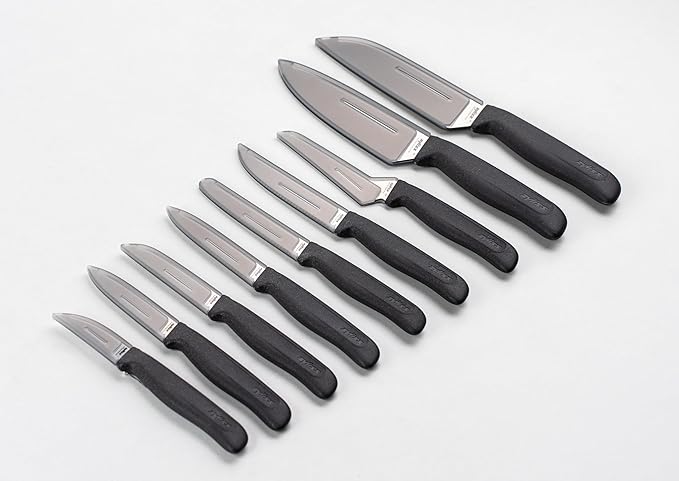 Zyliss Serrated Paring Knife – German Stainless Steel Blade with Sustainable Wheat Straw NonSlip Handle –Kitchen Knife for Fruits & Vegetables – Blade Guard Included – Dishwasher Safe – 3.9 inches