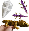 Diamond Dragon Resin Mold - Long Round Dinosaur Animal Casting Mold for Candle Making, Home Decor - 3D Silicone Mold