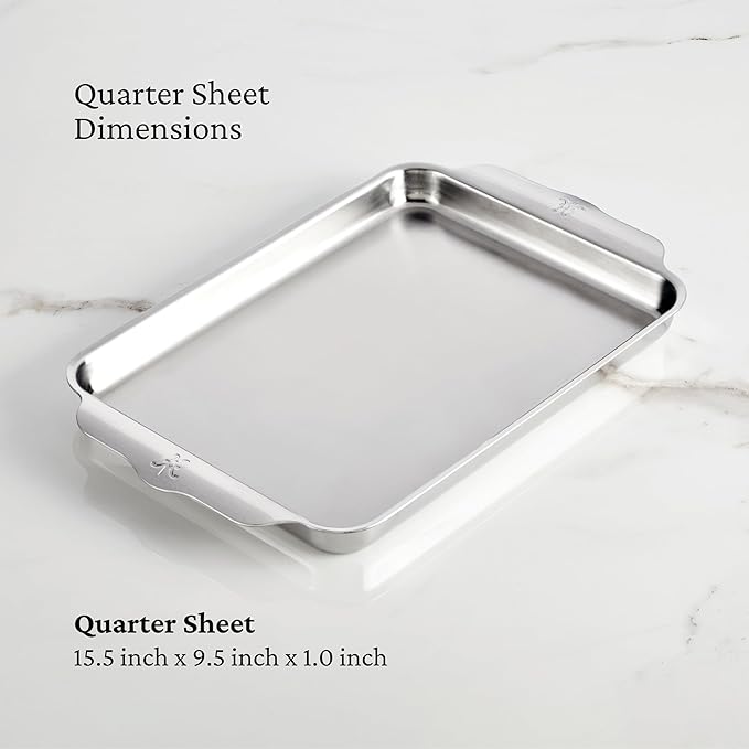 Hestan Provisions OvenBond – 3-Piece Tri-ply Baking Sheet Set – Professional Stainless Steel Bakeware