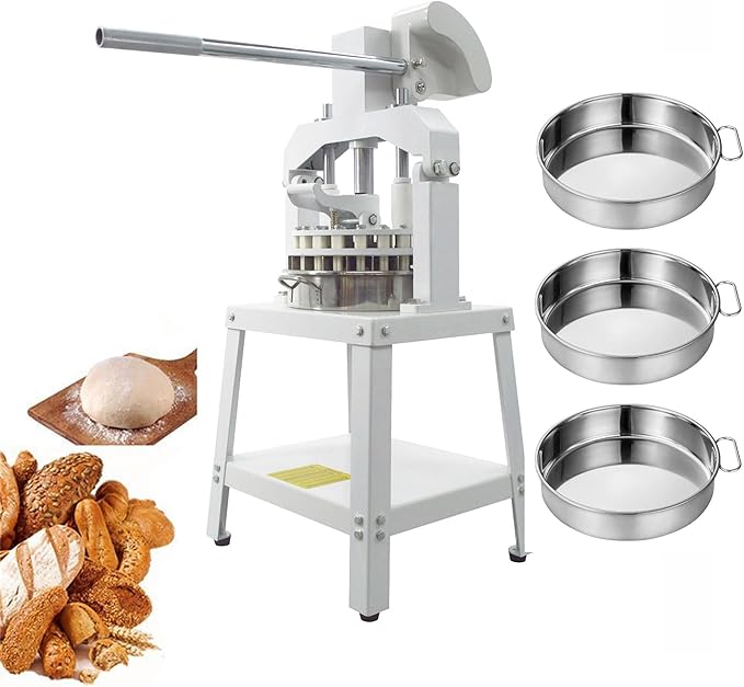 INTSUPERMAI Dough Divider Cutter Machine 1.59oz-8.46oz Dough Divider and Rounder Machine 24PCS Manual Dough Quantitative Partition Machine