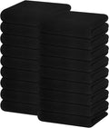 Homaxy 100% Cotton Waffle Weave Kitchen Dish Towels, Ultra Soft Absorbent Quick Drying Cleaning Towel, 13 x 28 Inches, 18-Pack, Black
