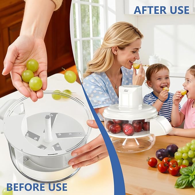 Electric Grape Peeling Machine – Automatic Peeler Skin Remover Tool for Small Fruits. 20s Fast Peeling Rechargeable Wireless, Easy Clean for Home & Commercial Use, Grape Garlic Cherry Tomato Peeler