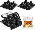 4 Pack Golf Ball Ice Cube Mold 2.1 Inch Large Silicone Golf Ball Ice Cube Mold Fun Shapes Craft Sphere Ice Molds Novelty Christmas Gifts for Men Women Cocktails, Bourbon, Brandy, Whiskey(4, Golf Ball)