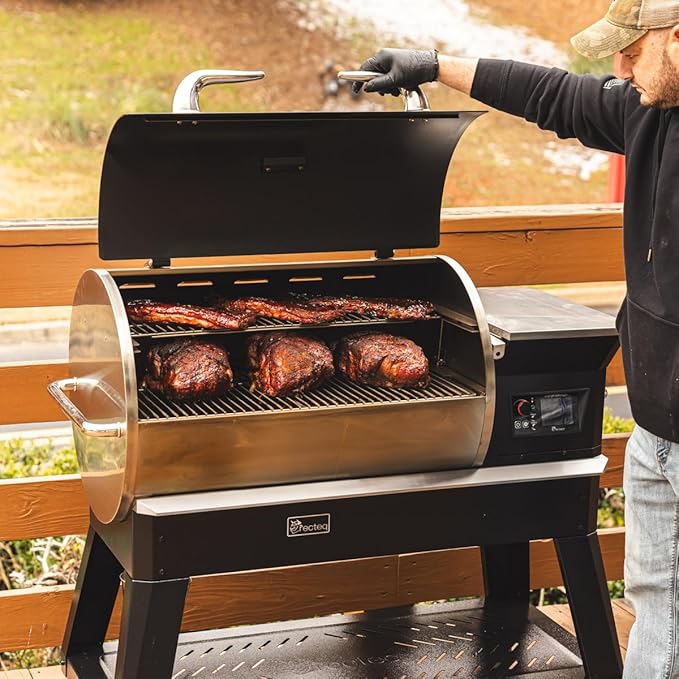 recteq Pellet Grill - Deck Boss 800, Pellet Smoker Grill, Wi-Fi-Enabled, Electric Pellet Grill, Grilling Essentials Bundle
