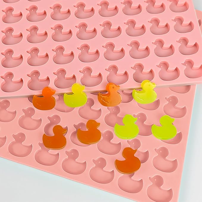 Mini Duck Silicone Molds Pet Molds for Dog Treat 96 Cavity for Baking Biscuits, Cookie, Candy, Chocolate, Gummy, Cookie