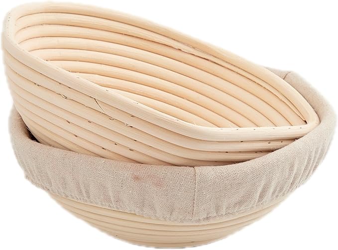Bread Proofing Star Basket Sourdough Starter Kit - Rattan Banneton Bowl for Baking Star-Shaped Bread- Gift Set