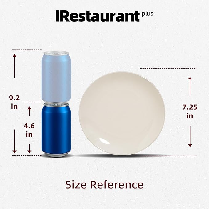 Stoneware Coupe Commercial Grade Dinnerware, Ivory, Plate 7.25", Case of 36