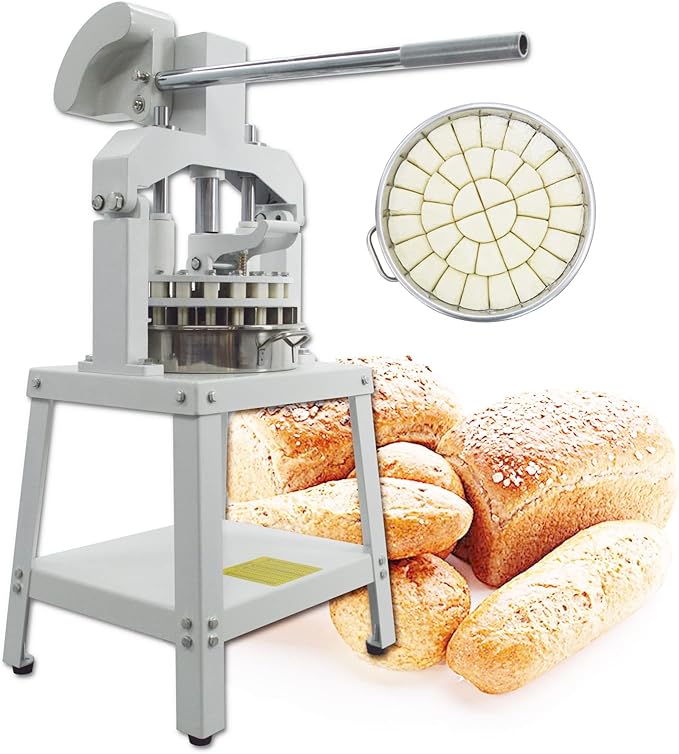 TECHTONGDA Commercial Dough Divider Manual 40PCS Dough Dividing Machine 0.95-5.08oz Hand Press Dough Pastry Cutter Bread Maker Bakery Tool