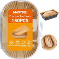 Loaf Pan Liners, 150Pcs Non-Stick Loaf Pans for Baking Bread 9x5, 2lb Disposable Parchment Bread Liners for Sourdough, Pound Cake, Banana Bread and More (Bottom Sizes: 8"× 3.5")