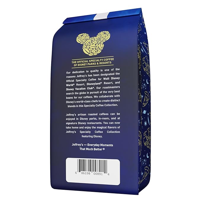 Joffrey's Disney Sorcerer's Apprentice Mickey Blend, Arabica Whole Bean Coffee, Artisan Medium Roast, Rich & Smooth (11oz)