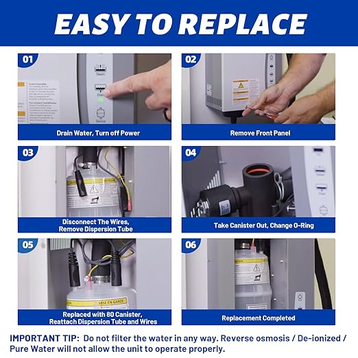 80 Canister Substitute for Aprilaire 800 Replacement Canister OEM, 80 Steam Canister Replacement for Aprilaire 800 Canister, 80 Canister for Aprilaire 800 801 865 866 Whole House Humidifiers 2 Pack