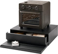 Yamazaki Home Tower Kitchen Countertop Organizer Appliance Stand With Drawer And Pull-Out Shelf - Steel
