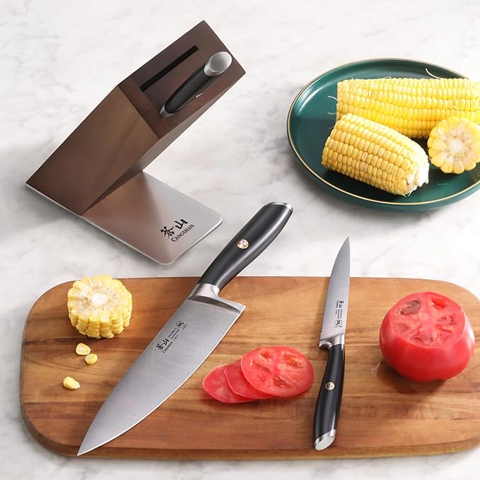Cangshan L Series 4-Piece HUA Knife Block Set, Forged German Steel, Black, 1026979