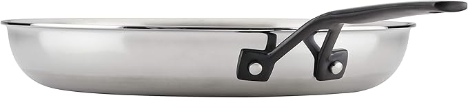 KitchenAid 5-Ply Clad Polished Stainless Steel Fry Pan/Skillet, 12.25 Inch