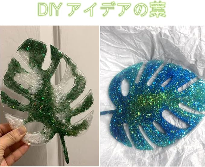 Leaf Coaster Resin Molds Silicone Epoxy Casting Mold for Cup Mat Geode Coaster Agate Resin Mold DIY Unique Coaster Home Decoration(4.72x4.72inch)