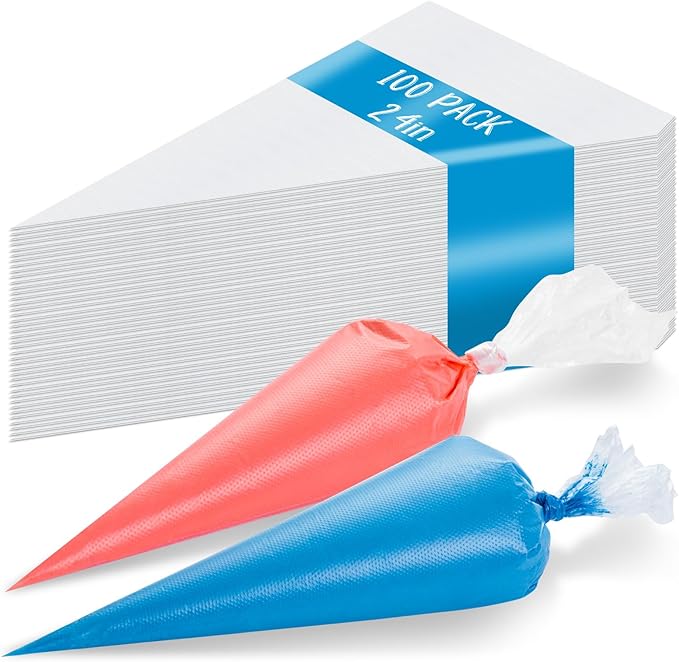 24 Inch Extra Large Piping Bags Disposable, 120Pcs Thickened Icing Piping Bags, Food Grade Cake Decorating Bag for Dessert, Pastry, Cookies, Cupcake Decorating