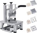 Commercial French Fries Cutter 1/4″ 3/8″ 6 Wedges 6 Wedges to Core Stainless Steel Blades Potato Slicer Fruit Chopper for Restaurant Home Kitchen Cutting, Sliver