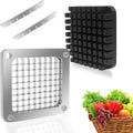 Replacement Chopper 3/8‘’ Blade,Commercial Vegetable Chopper Dicer Stainless Steel Blade and Pusher Block for Fruit Cutting Machine Tomato onion French Fries Cutter