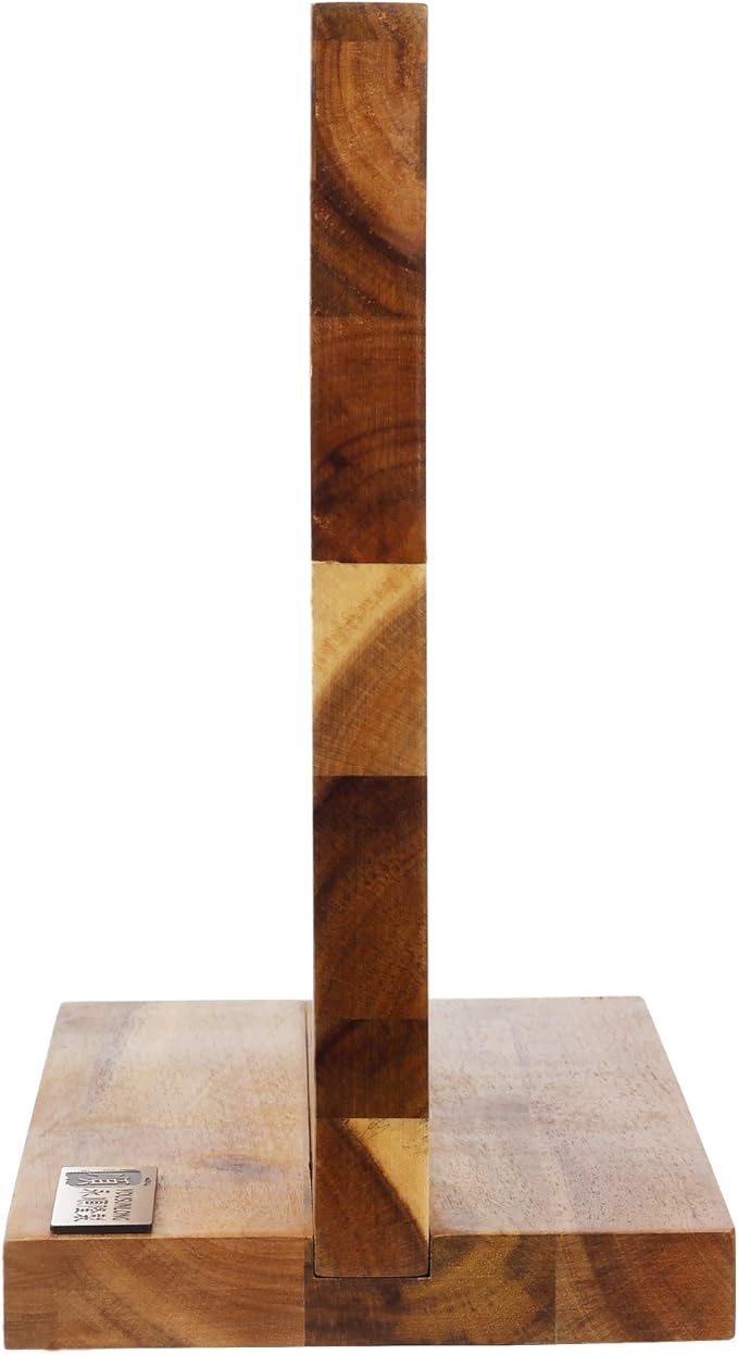 YOUSUNLONG Magnetic Knife Block - Magnetic Knife Holder - Magnetic Knife Stand - Double Sided Magnetic Acacia Wood - Holds 10 inch knives - Large Cutlery Display Stand and Storage Rack
