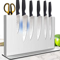 Magnetic Knife Block Without Knives— Stainless Steel Double-Sided Magnetic Knife Holder Stand with Strong Magnets, Knife Storage Organizer for Kitchen Counter top, 16 inch