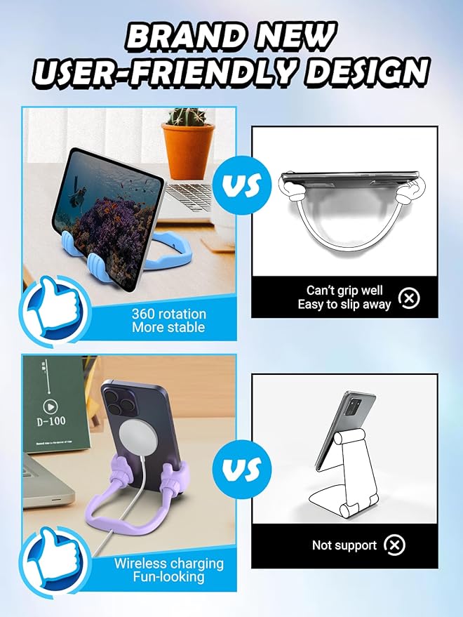 Stocking Stuffers for Teens Girls Kids Boys: Gifts for Men Women Thumbs Up Lazy Cellphone Holder for Desk Funny Gifts for Adults Teenager Mom Husband Friends Stuff Who Have Everything Christmas Ideas