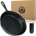 Backcountry Iron 8 Inch Round Medium Pre-Seasoned Cast Iron Skillet