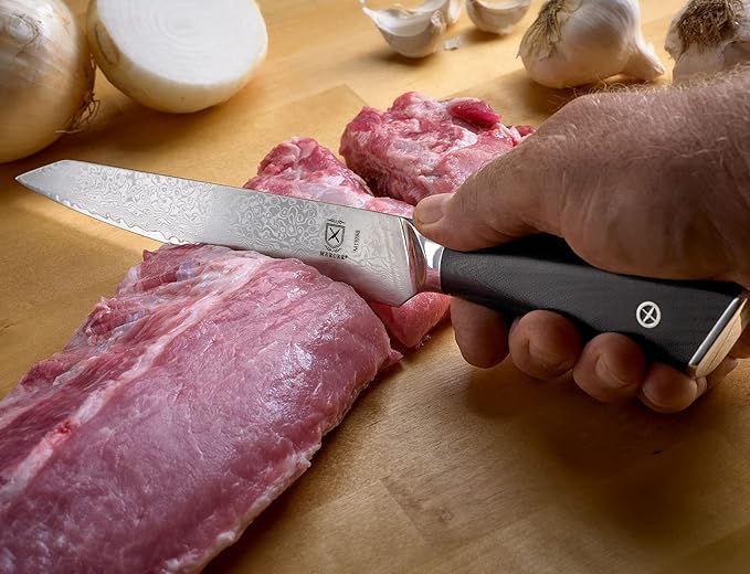 Mercer Culinary M13788 Premium Grade Super Steel, 8-Inch Slicer, G10 Handle