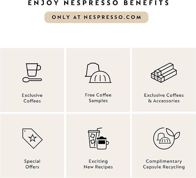 Nespresso Festive Vertuo Pop+ Deluxe Coffee and Espresso Maker by Breville with Milk Frother, Matte Black Gold