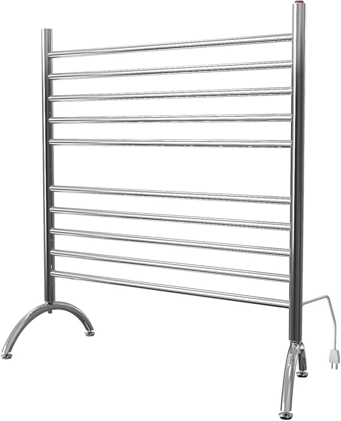 Amba SAFSP-33 Solo 33" Freestanding 10 Bar Towel Warmer in Polished