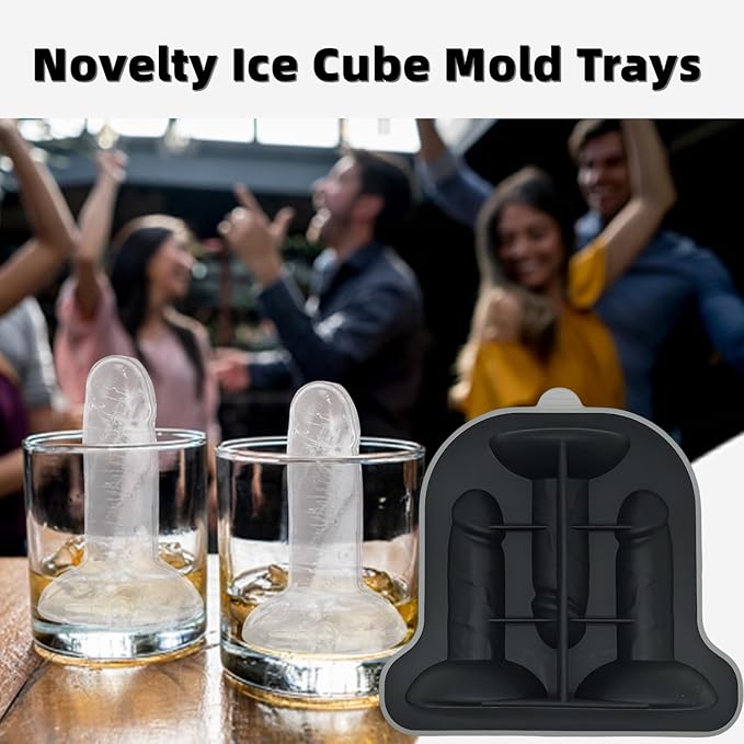 Prank Ice Cube Mold, Funny Ice Cube Molds for Adults, Silicone Fun Shapes for Whiskey Cocktails