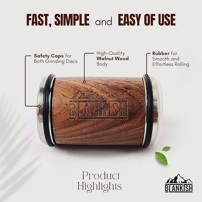 BLANKISH - Rolling Knife Sharpener - Professional Knife Sharpening Kit with 15° 17° 20° and 22° Base, Easy to Use