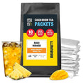 Tiesta Tea - Maui Mango Cold Brew, Loose Leaf, Mango Pineapple Herbal Tea, Premium Non-Caffeinated Blend, Cold Brew Packets, Makes 64oz Pitcher Per Bag (Pack of 10)