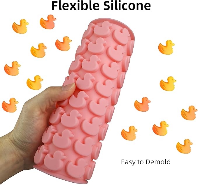Mini Duck Silicone Molds Pet Molds for Dog Treat 96 Cavity for Baking Biscuits, Cookie, Candy, Chocolate, Gummy, Cookie