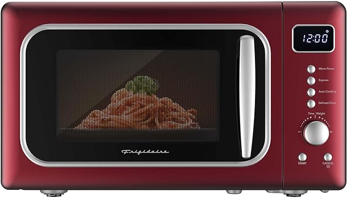 FRIGIDAIRE EMW788RETRO 0.7 cu. ft. Retro Microwave, Red-Silver