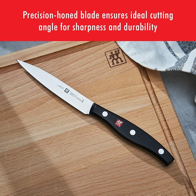 ZWILLING Twin Signature 6-Piece Razor-Sharp German Knife Block Set, Made in Company-Owned German Factory with Special Formula Steel perfected for almost 300 Years, Dishwasher Safe