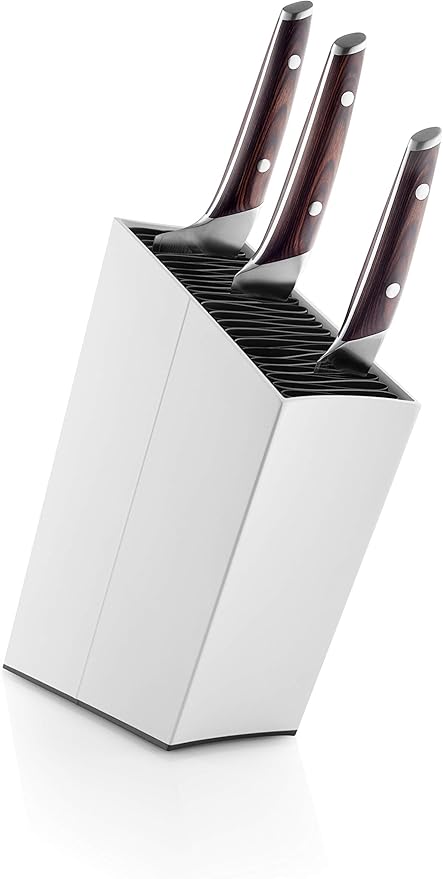 EVA SOLO | Angled Aluminum Knife Stand | Holds up to 20 knives (Sold Separatly) | Easy to Clean | Danish Design, Functionality & Quality | White