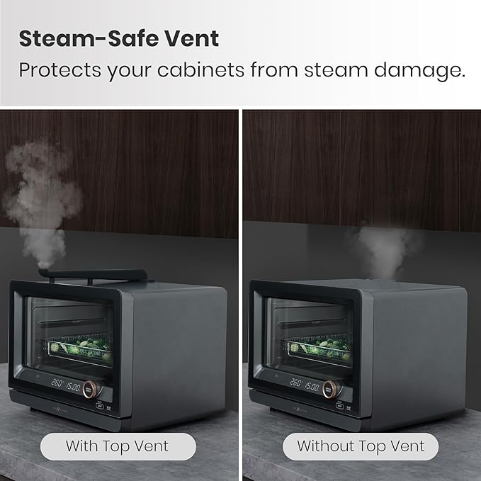 VAL CUCINA VAL BOARD Cutting Board, Compatible with VAL CUCINA Air Fryer Toaster Steam Oven, Creates Storage Space, Protects Cabinets, Black